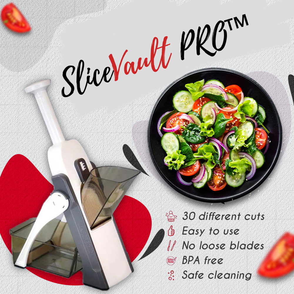 SliceVault Pro™ - Multi Purpose vegetables slicer & chopper